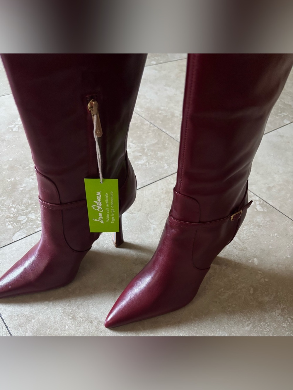 Sam Edelman Women's Elia Pointed Toe Knee High Boot - Size 5.5 NWOB - Picture 6 of 6